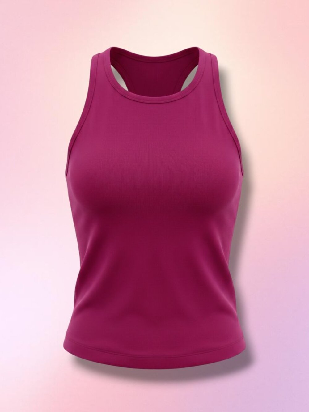Lululemon Wine Red Cropped Racerback Athletic Tank Top S